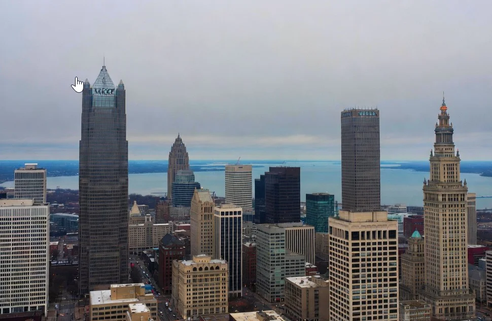 The Cleveland skyline, a hub for manufacturing and healthcare businesses that benefit from Ohio's LLC structure