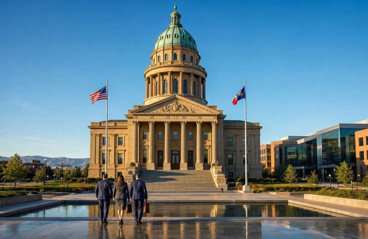 Wyoming State Capitol building, a symbol of the state's business-friendly environment