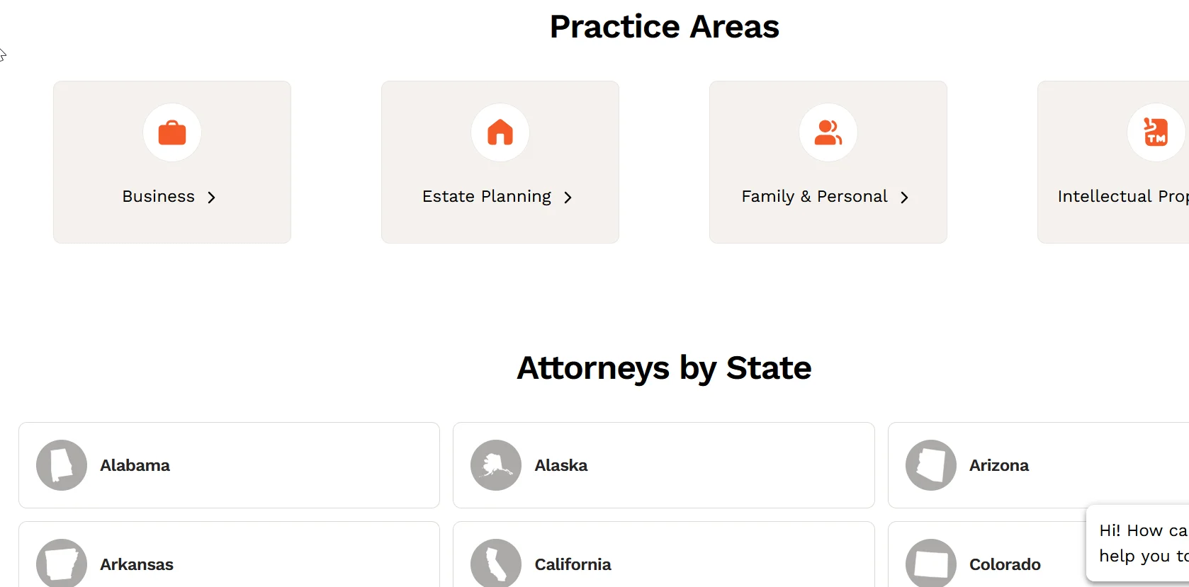LegalZoom's attorney network showing the transactional legal service model